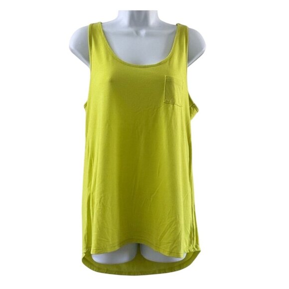 Rue21 Womens Lime Green Tank Top L Rayon/Spandex Made In Vietnam - Picture 2 of 9